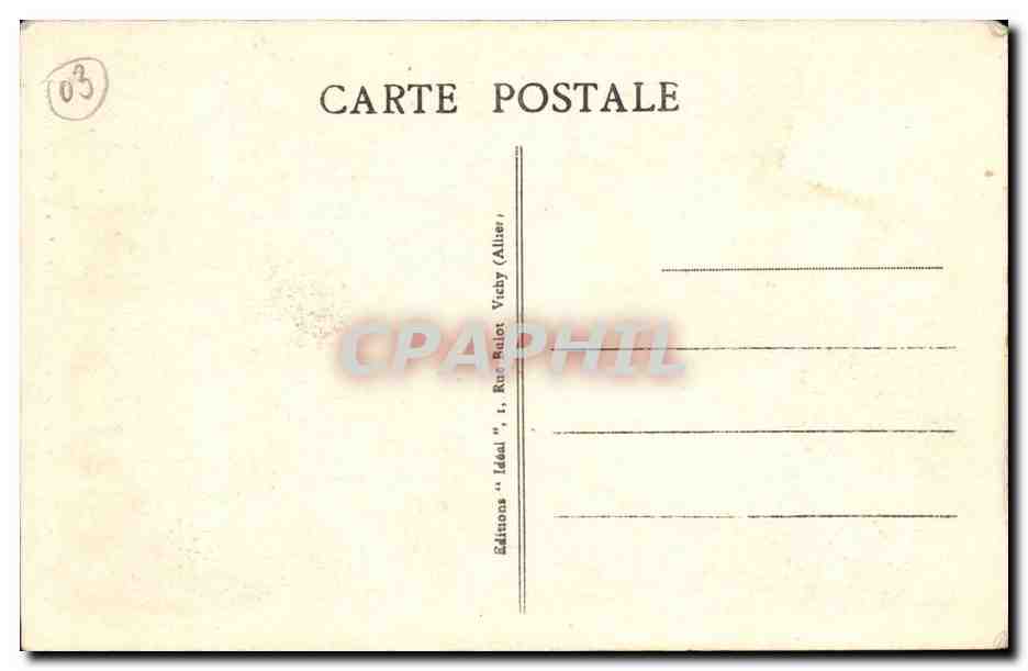 Moulins CPA La tour Jacquemart  — Verso
