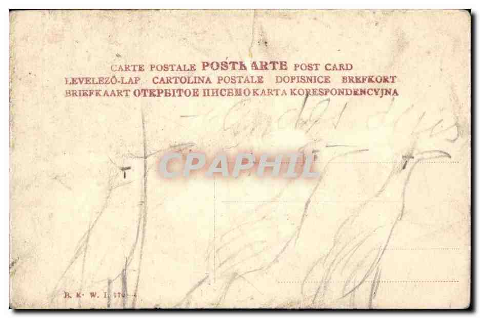 CPA Femme  — Rückseite