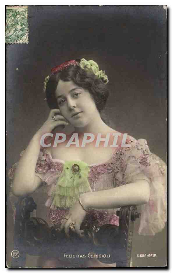 Felicitas Cerigioli — Portrait einer Frau in einem blumigen Kleid — S.696-6518