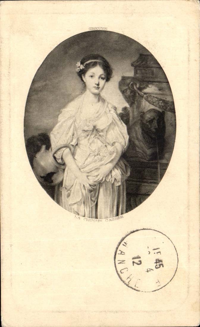 CPA Femme Greuze