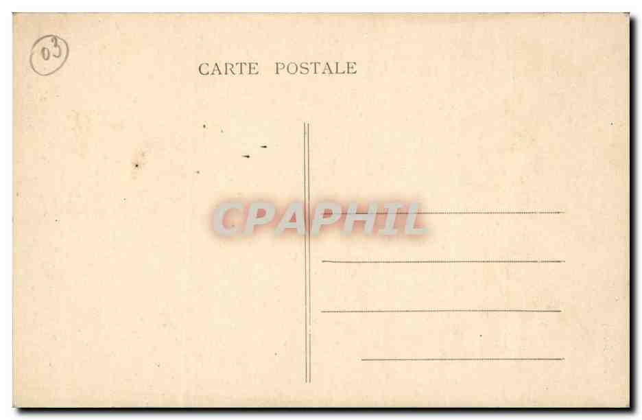 Moulins CPA Porte du lycee Banville — Verso