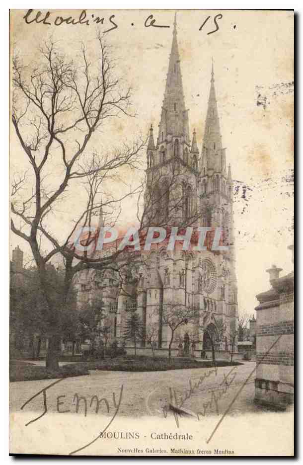Moulins CPA CAthedrale
