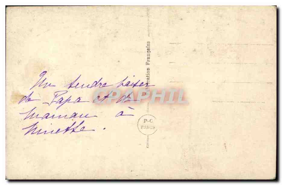 CPA Fantaisie Enfant — Rückseite