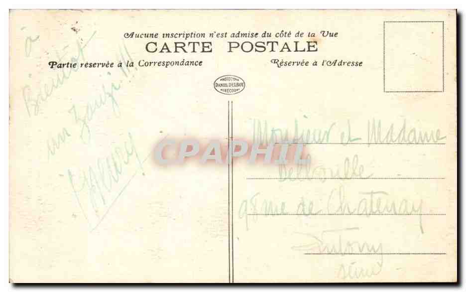 Toul CPA Sortie de la porte de Metz (cote Saint Mansuy) — Verso