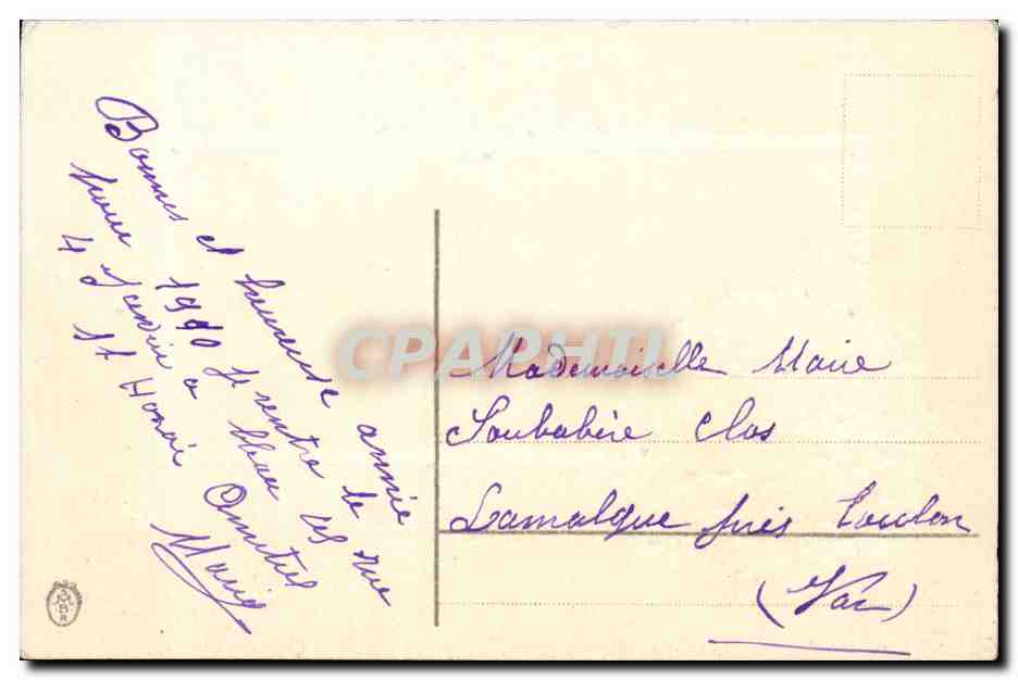 Fantaisie - Souhaits Sinceres - pont - fleur - CPA  — Rückseite