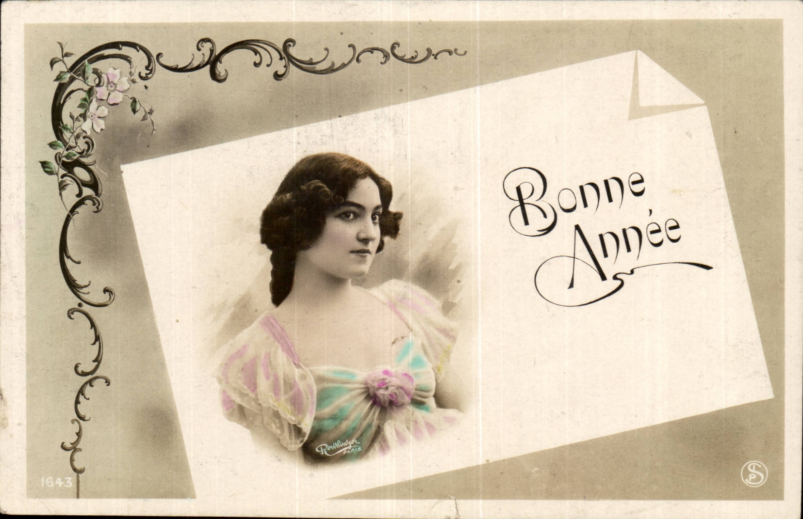 Fantaisie - Femme - Bonne Annee - CPA 