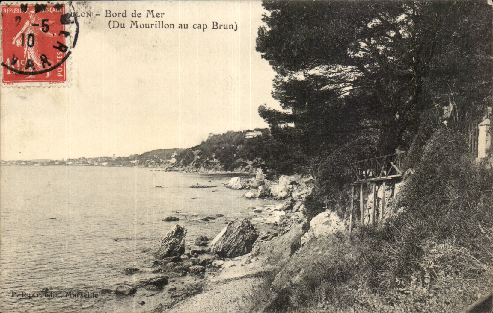 Coulon - Bord de Mer (Du Mourillon au cap Brun) — P. Ruat, édit. Mafscille