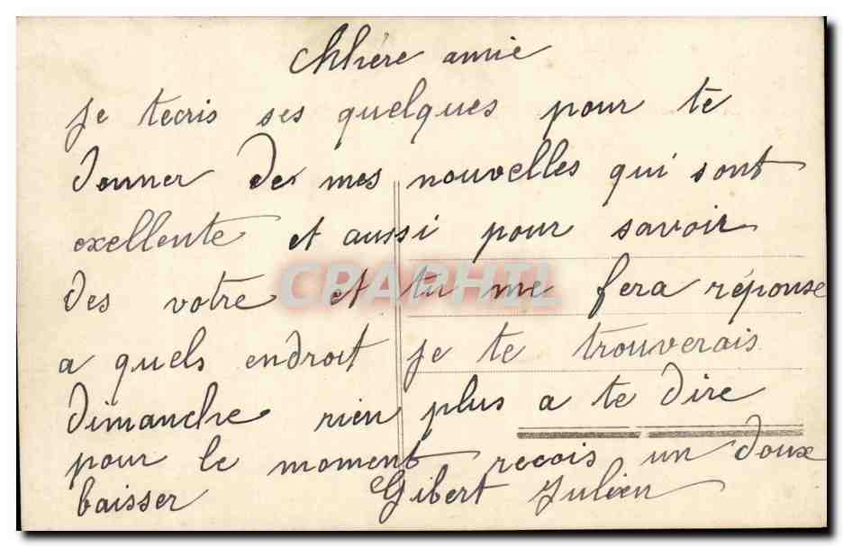 Fantaisie - Couple - Ele et Lui Le Bonheur c'est l'amitie - CPA  — Rückseite