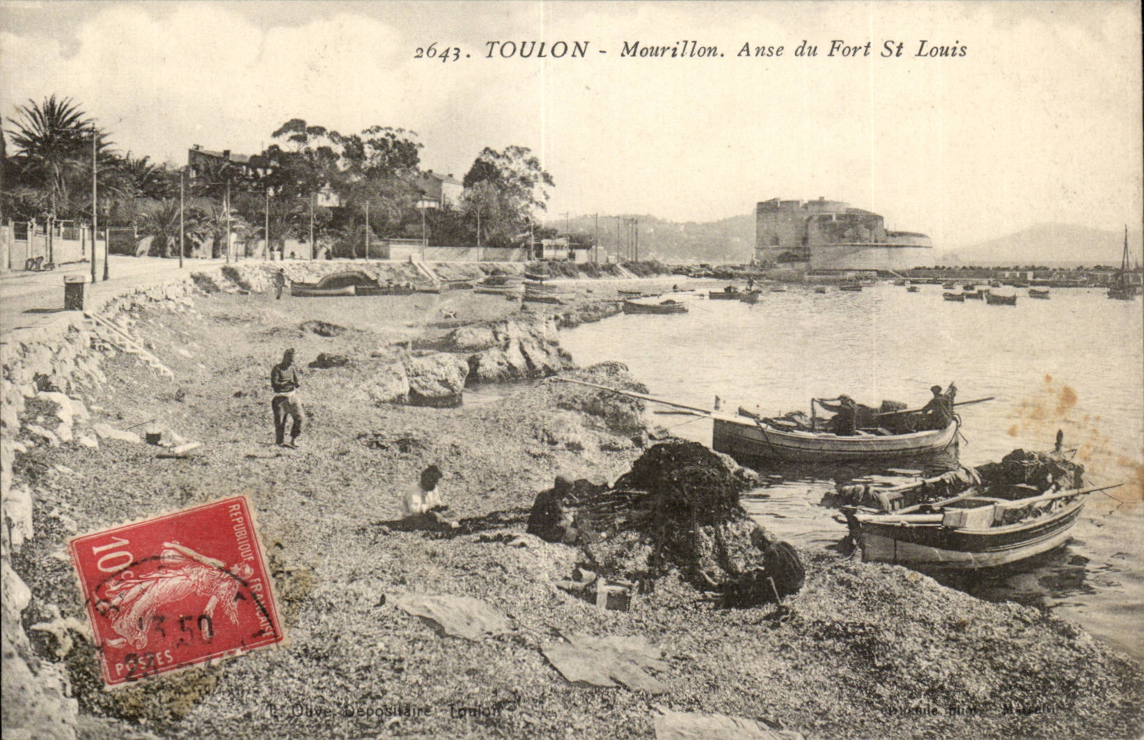 Toulon CPA Mourillon Anse du fort S tLouis (bateaux)