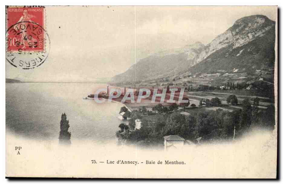 CPA Lac d'Annecy Baie de menthon