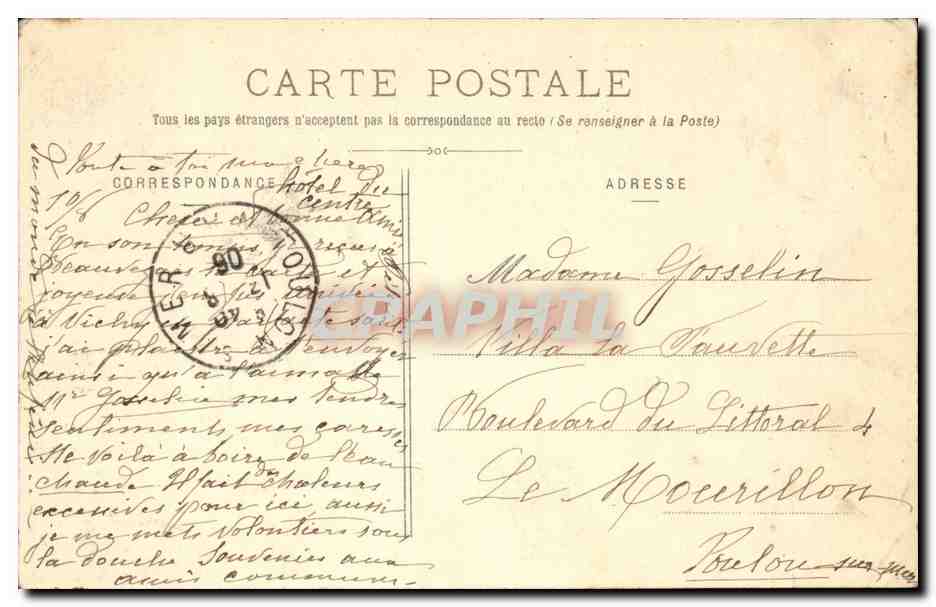 Grenoble - La Place V. Hugo et la Bastille — CIRCA V. COLOMBE, n°608 — Verso