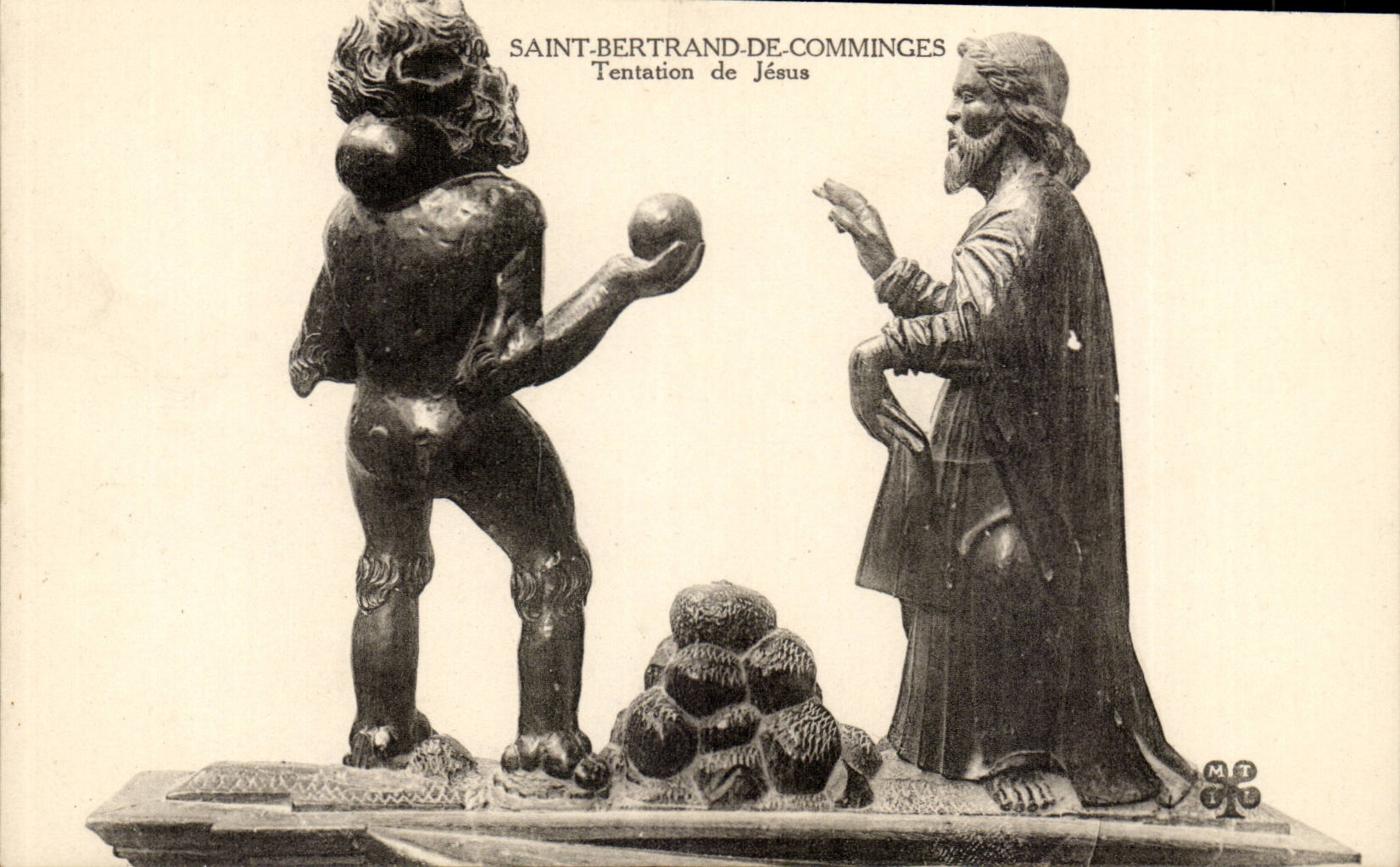 Saint Bertrand de Comminges CPA TEntation de Jesus