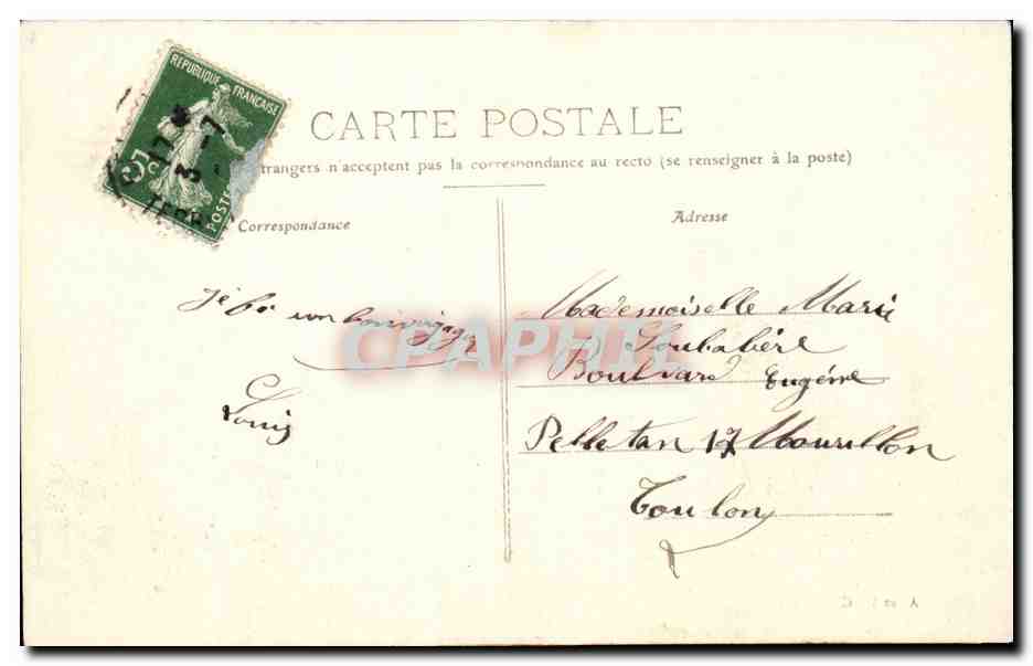 Belfort CPA Le pont et le boulevard CArnot (tramway Galeris Modernes) — Verso