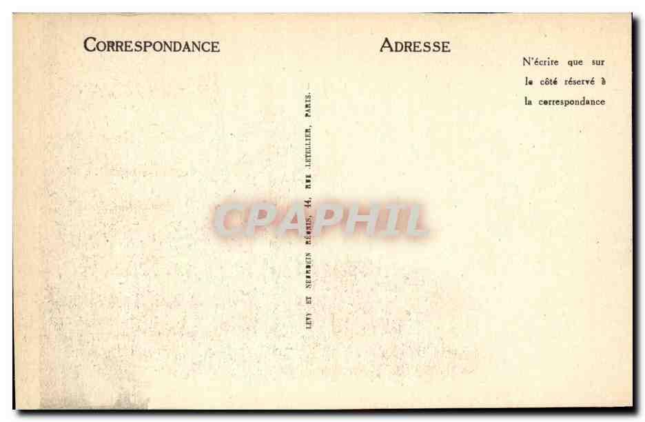 Chartres CPA Cathedrale — Verso