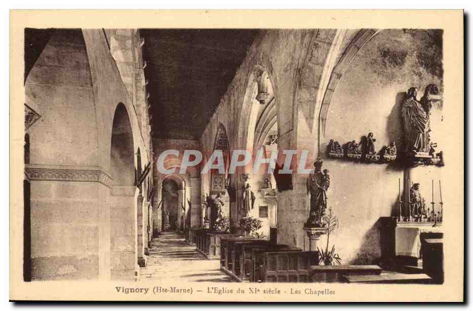 Vignory CPA L'eglise au 11eme Les chapelles