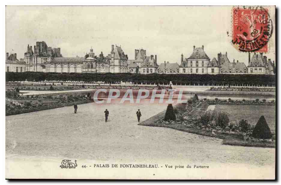 Fontainebleau CPA Vue prise du parterre