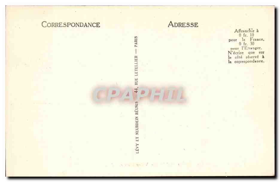 Dijon CPA Gargouilles de l'eglise Notre DAme — Rückseite