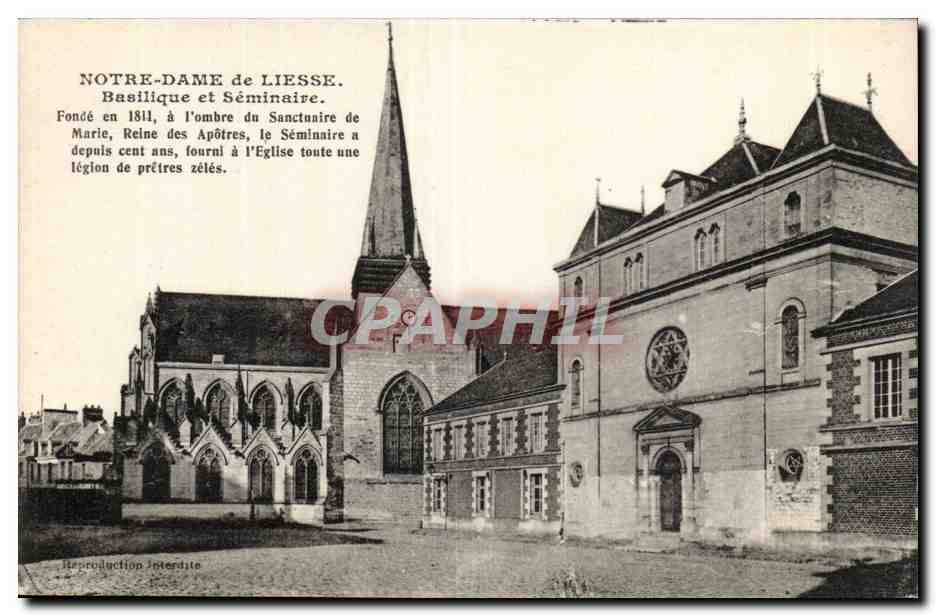 Notre-Dame de Liesse — Basilique et Séminaire — Phototypie J. Bienaimé - Reims