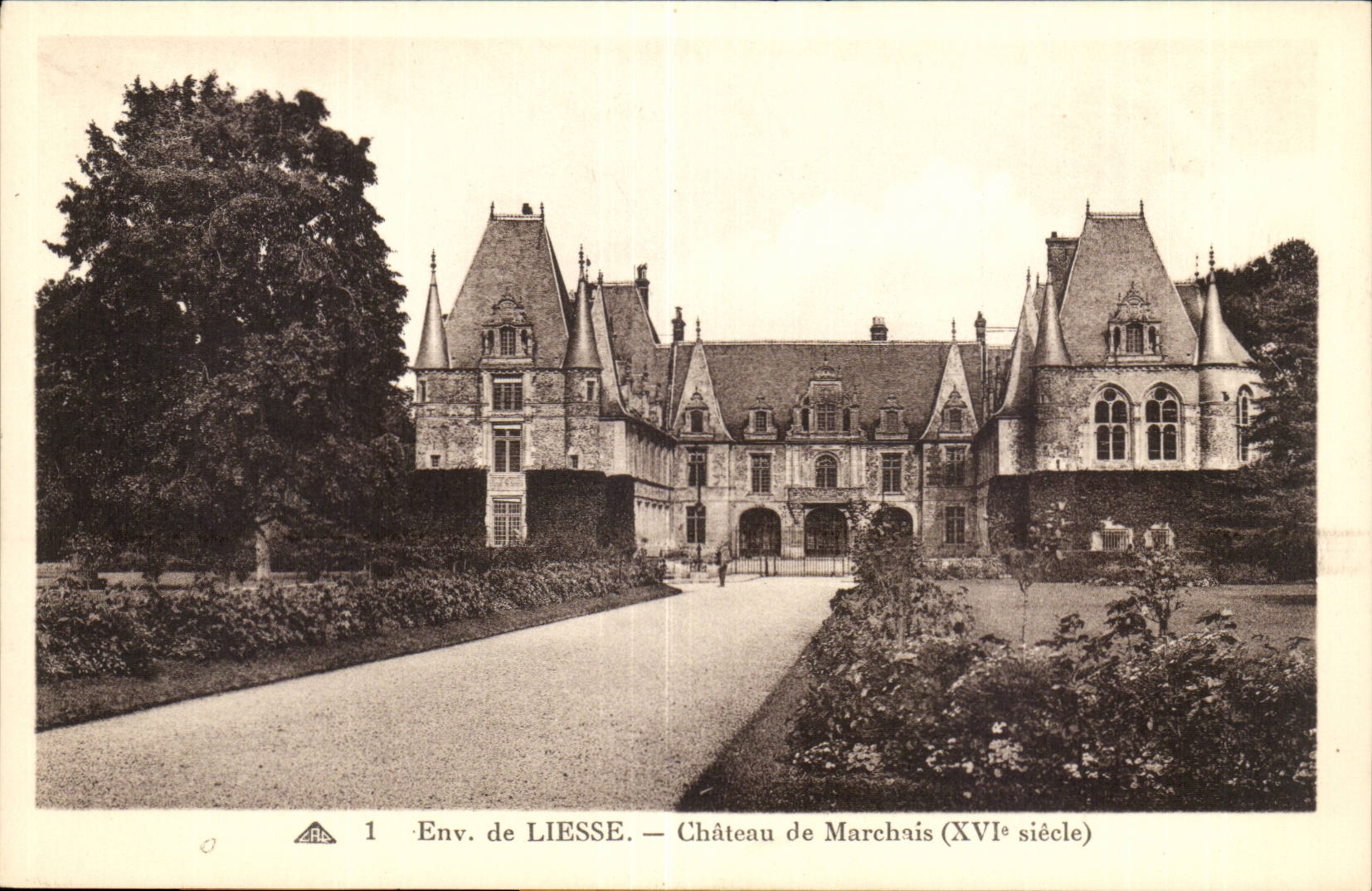 Environs de Liesse CPA Chateau de Marchais (16eme)