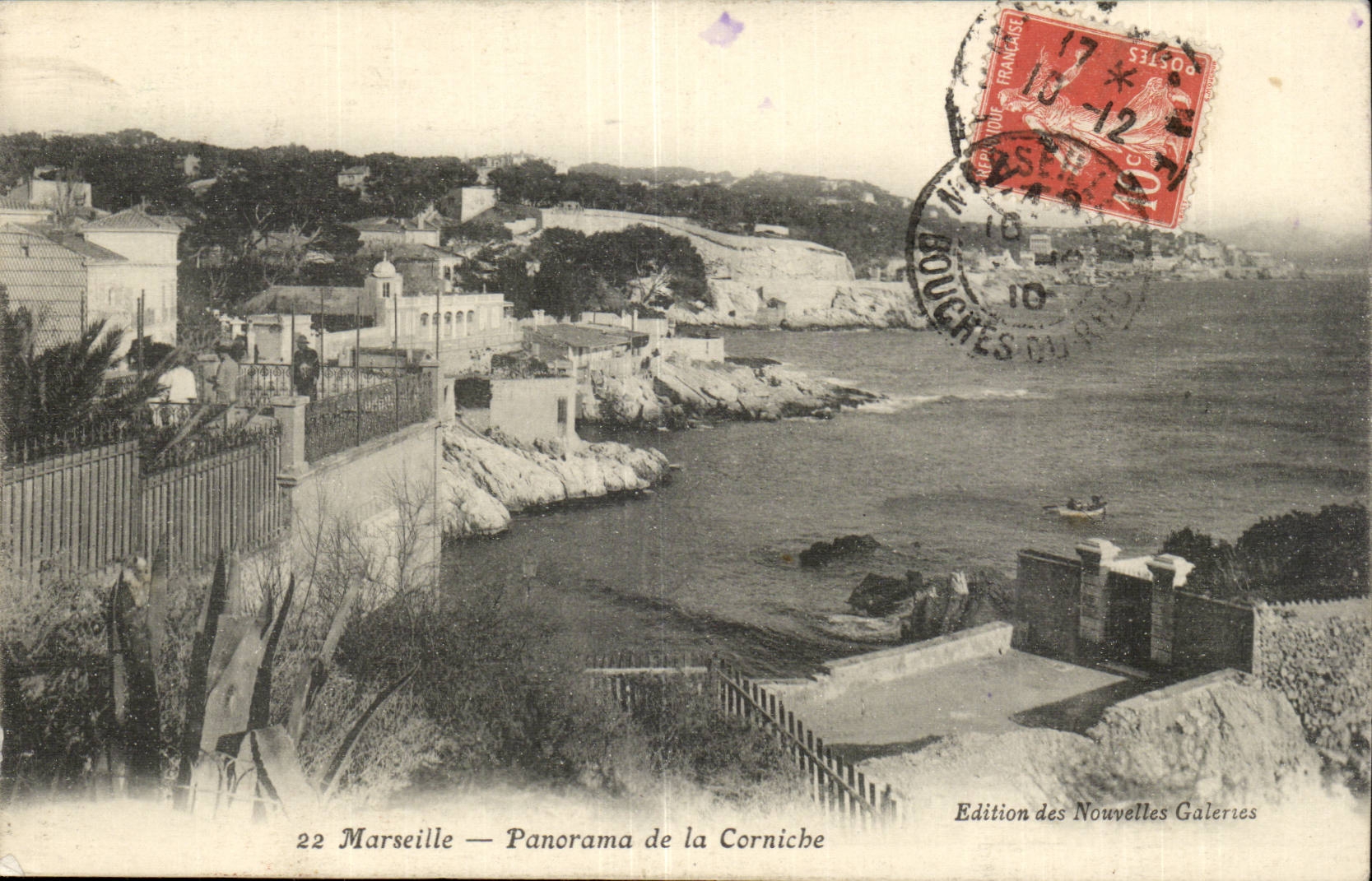 Marseille CPA Panorama de la corniche