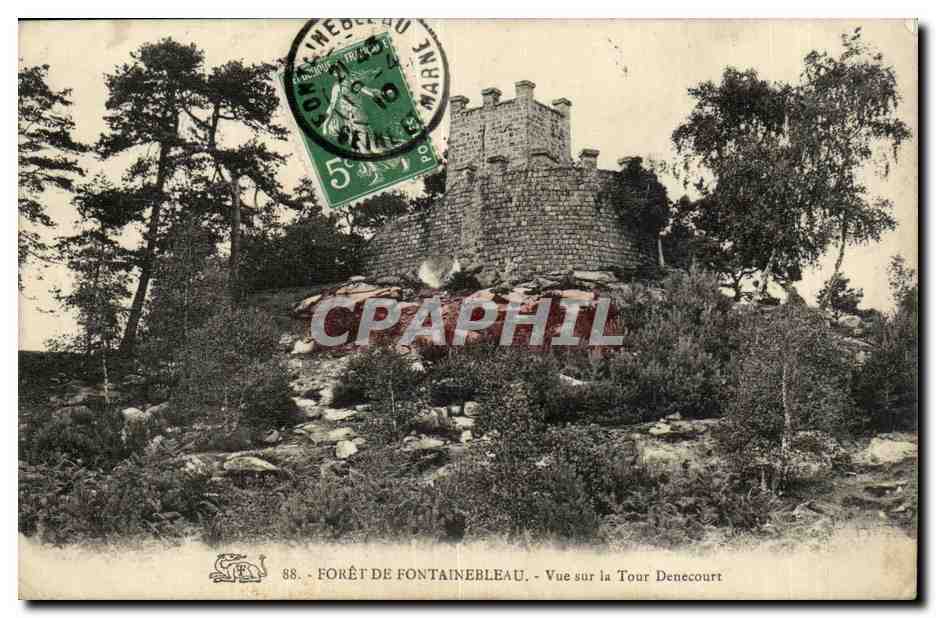 Wald von Fontainebleau — Ansicht der Denecourt-Turm — unbekannter Verlag, Nr. 88