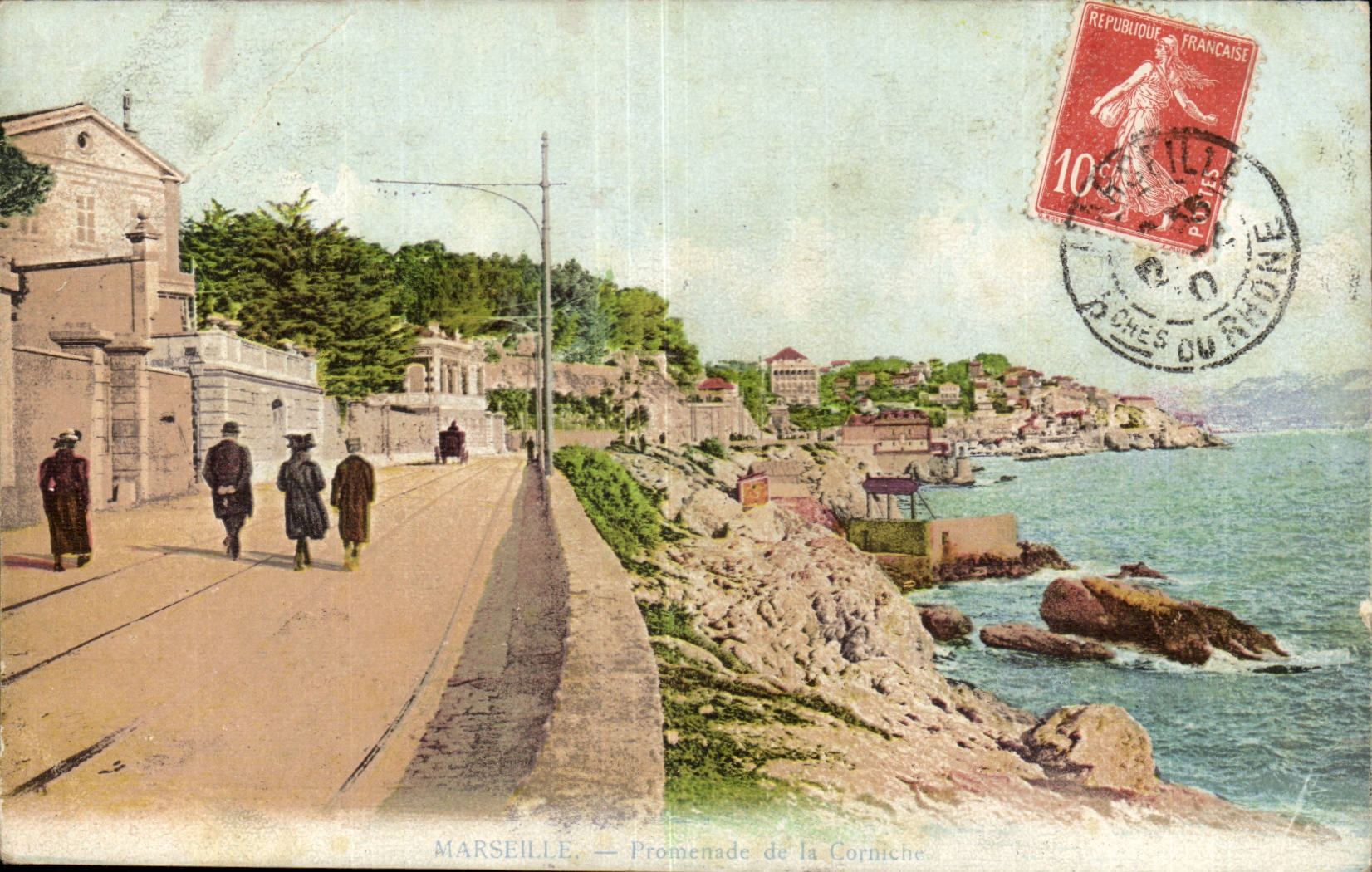 Marseille CPA Promenade de la corniche
