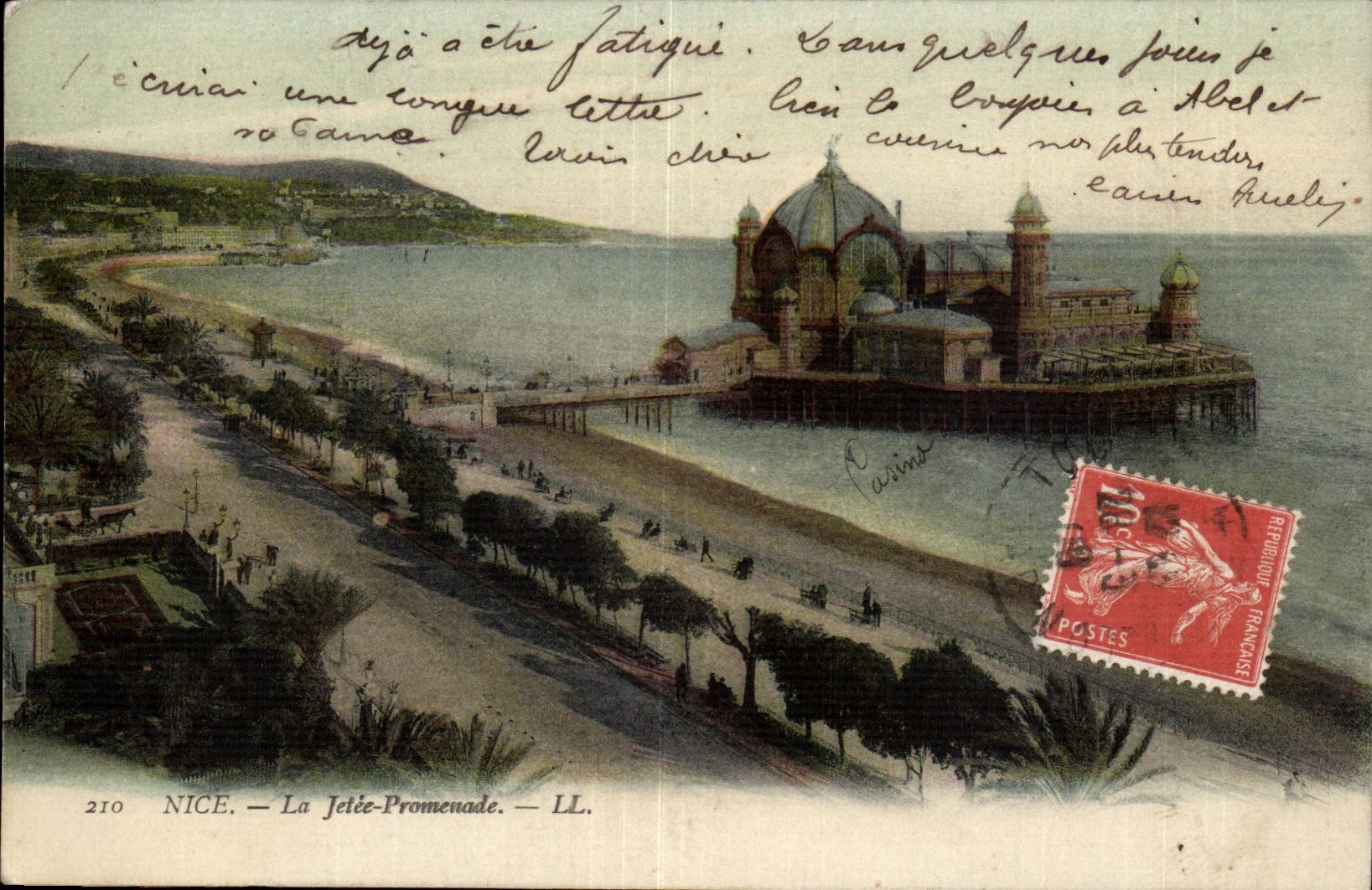 Nice CPA La jetee promenade