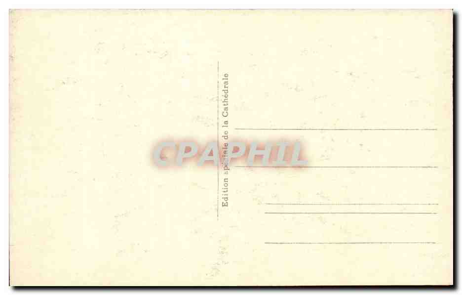 Cathedrale de St Bertrand de Comminges CPA Le cloitre — Verso