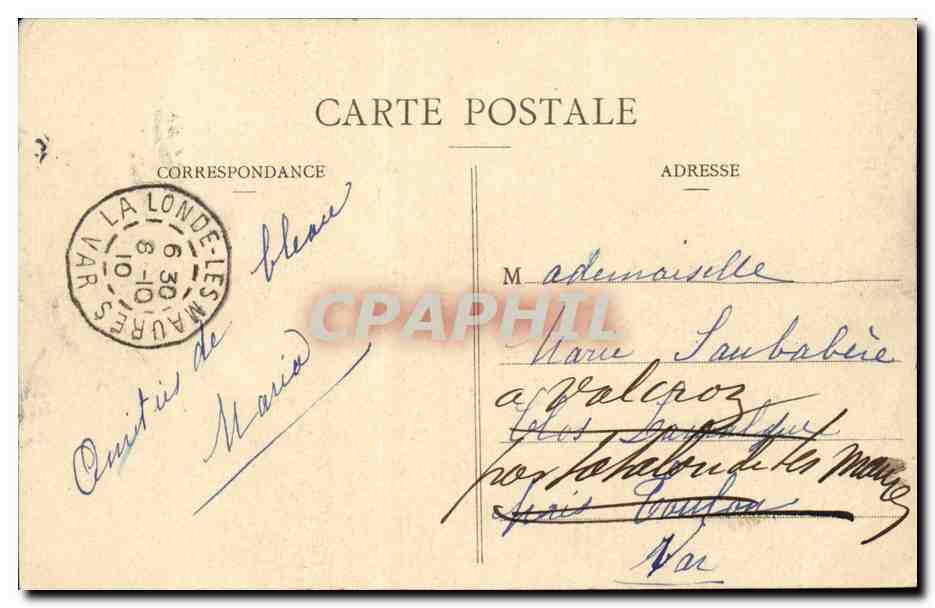 Forêt de Fontainebleau - La Roche qui tremble — Verlag nicht sichtbar, Seriennummer 92 — Rückseite