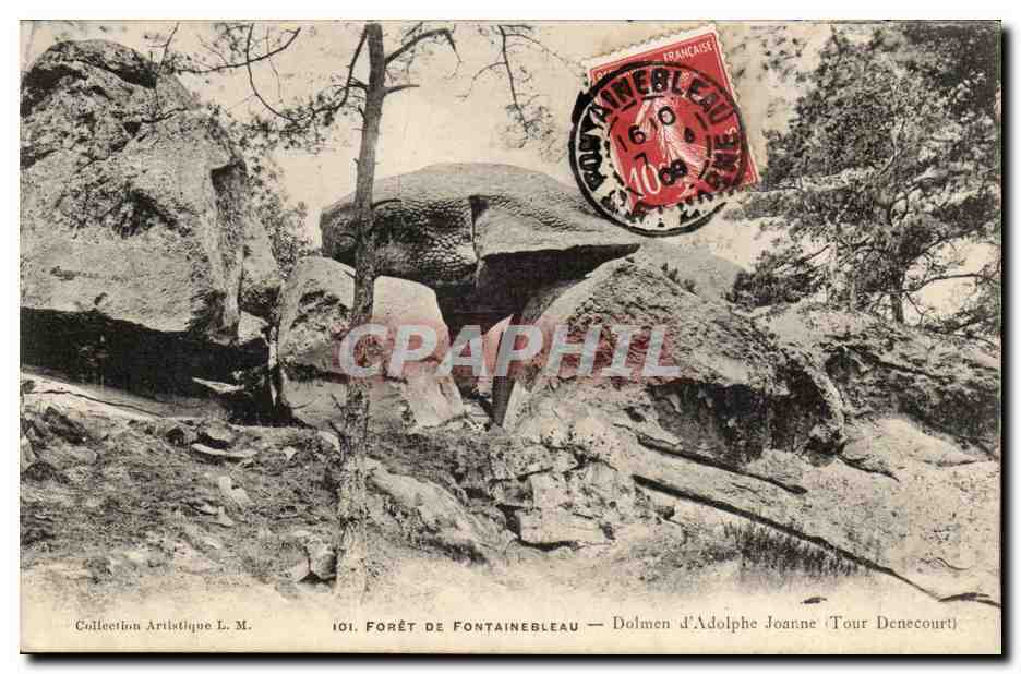 Bosque de Fontainebleau — Dolmen de Adolphe Joanne (Torre Denecourt) — Colección Artística L. M.