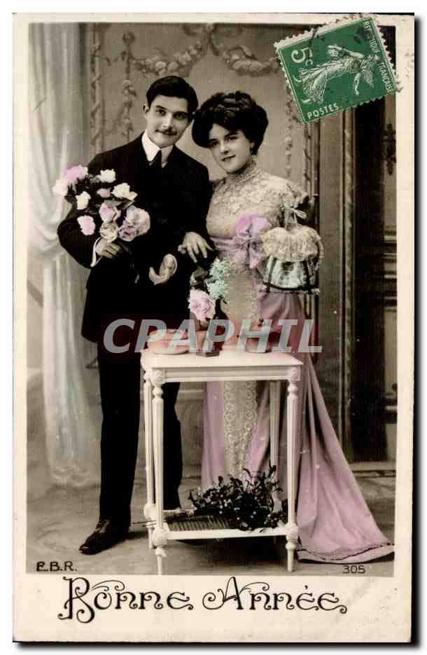 Couple en tenue de soirée — E.B.R. — n° 305
