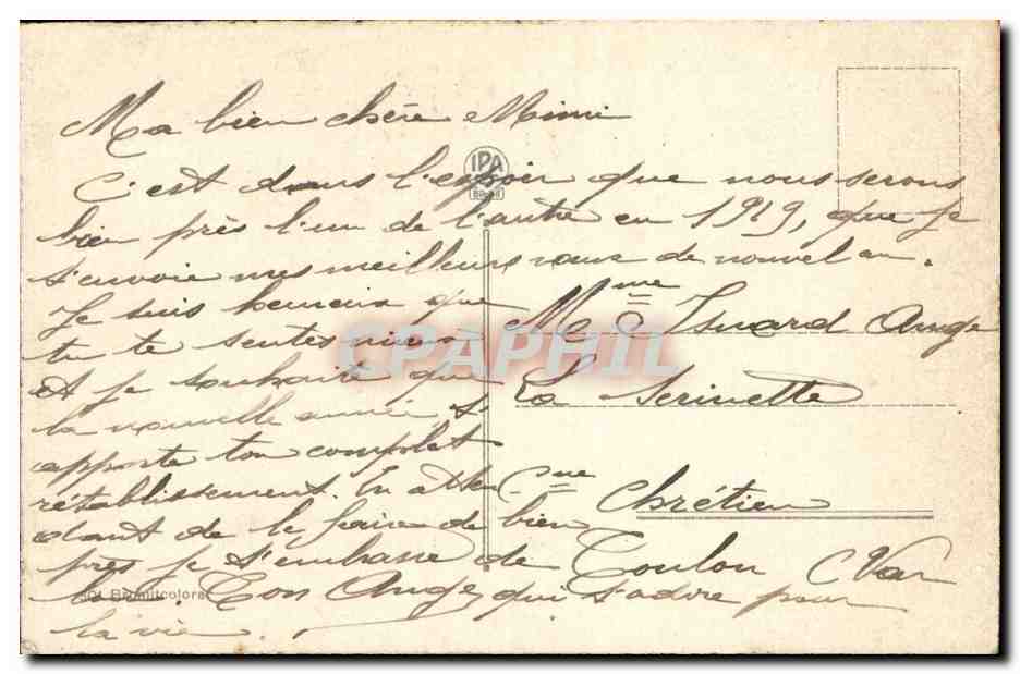 CPA FAntaisie Il nuovo anno vi sia prospero e felice — Verso