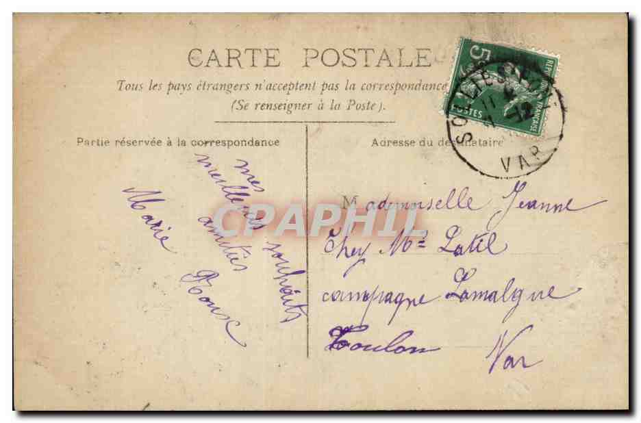 CPA FAntaisie Enfant Bonne annee — Rückseite