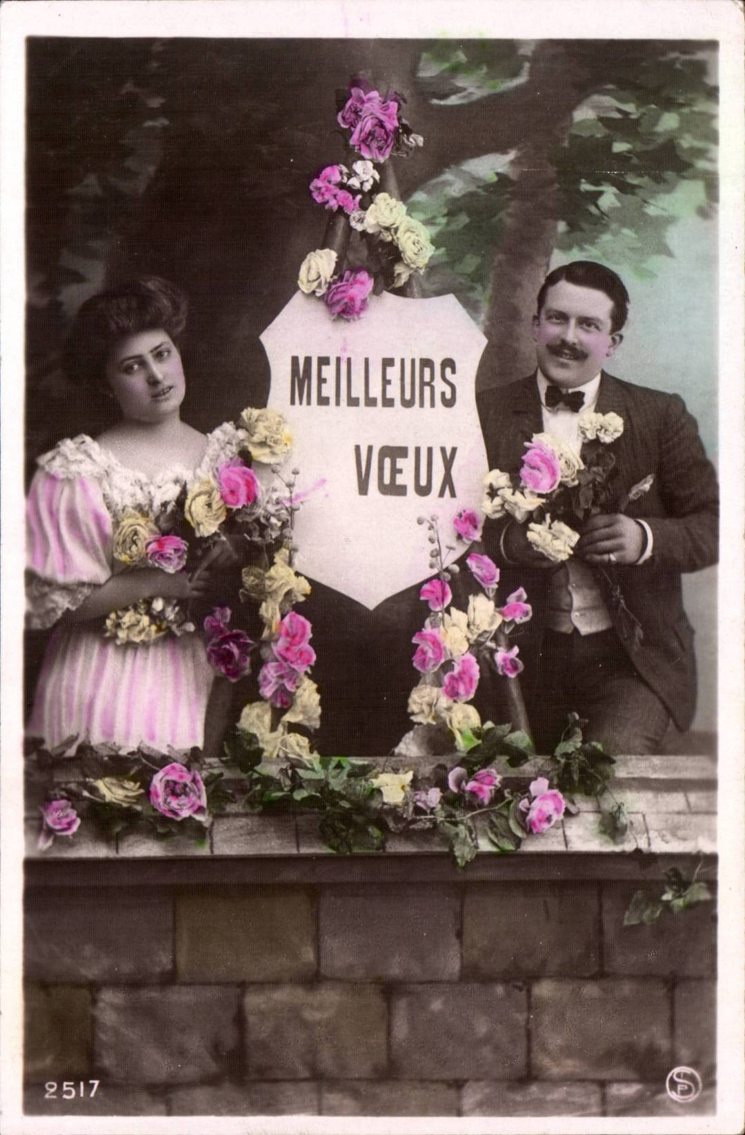 CPA FAntaisie Couple Meilleurs voeux 