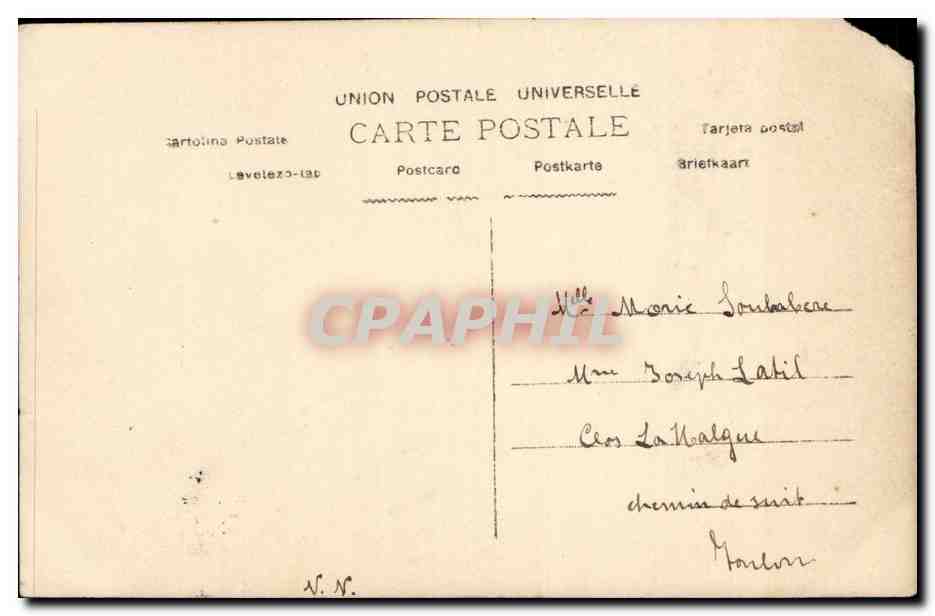 CPA FAntaisie Ce frai bouquet de fleurs (marin) — Rückseite