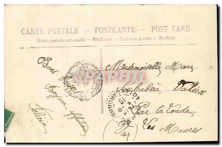 CPA FAntaisie Enfant Porte a la France cette fleur Colombe — Verso