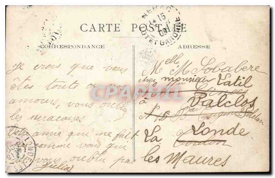 Jeune femme souriante écrivant — Bonne Fête — LeNormand Phot. n°130, Bidou — Reverso