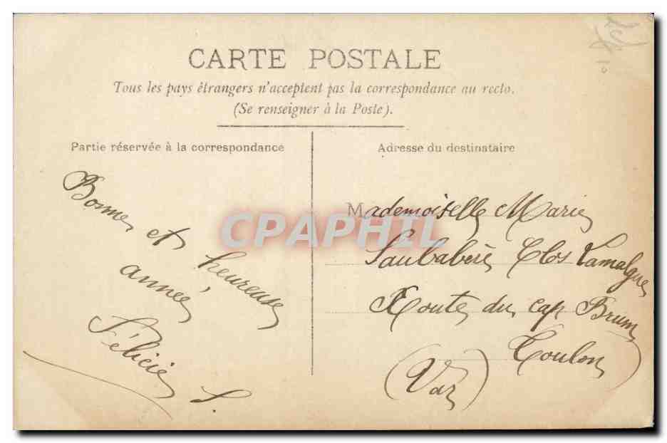 CPA FAntaisie Enfant 1er janvier Bonne annee — Rückseite