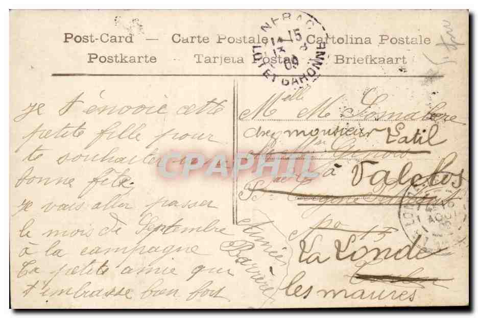 CPA FAntaisie Enfant Heureuse FEte — Rückseite