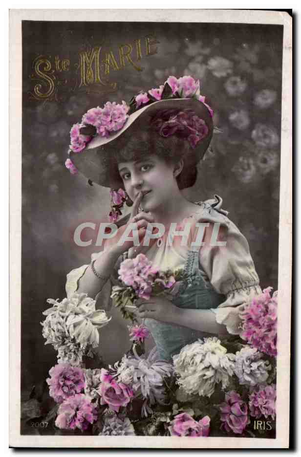 Mujer con sombrero floreado — Ste Marie — IRIS 2007