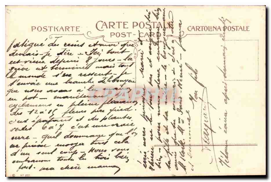 Femme portant un fagot de paille sur un pont — paysage rural sous la lune — EWH — timbre 5c vert République Française — Reverso