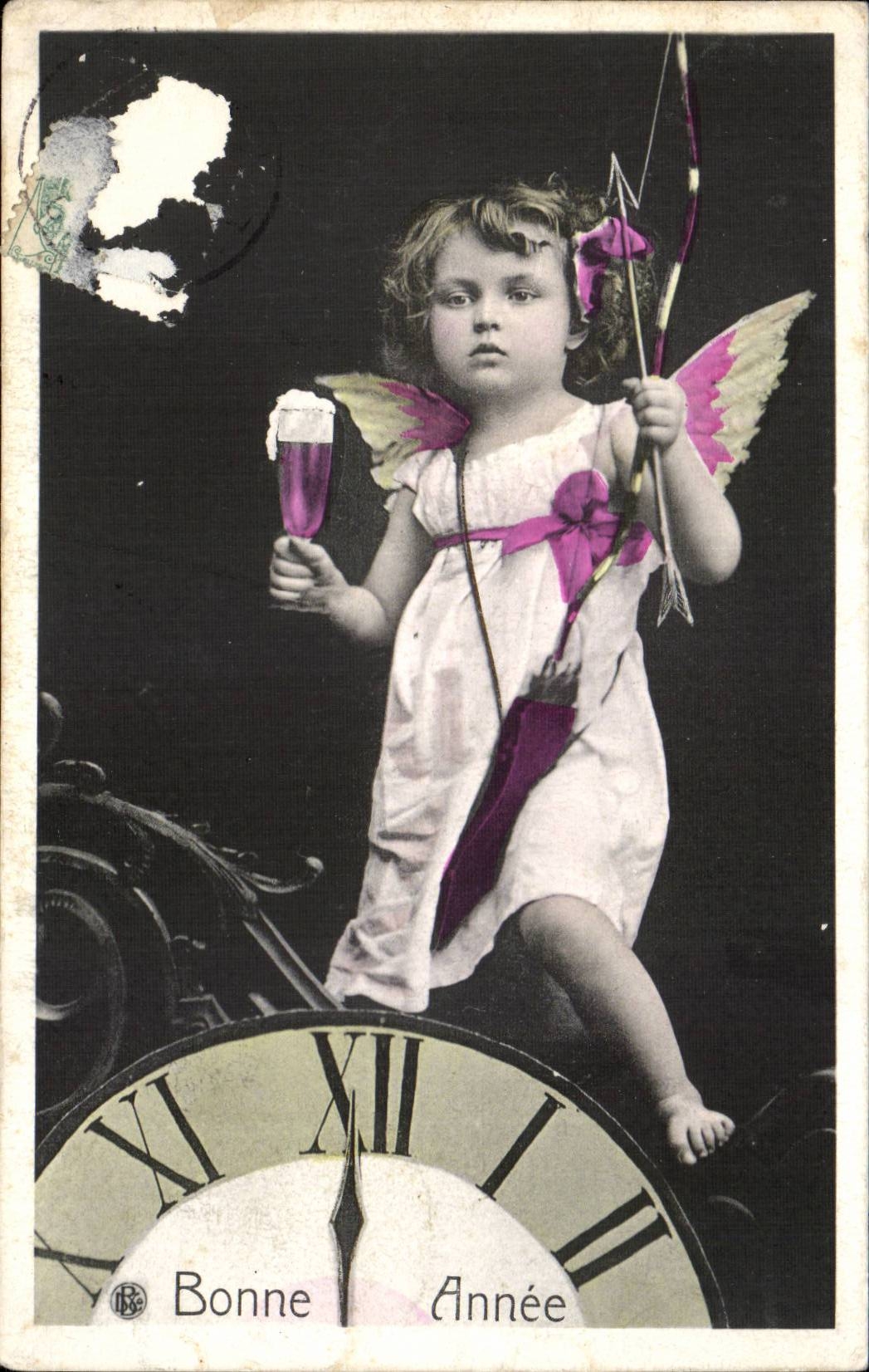 Enfant Cupidon — Bonne Année — Éditeur FR, série 2147