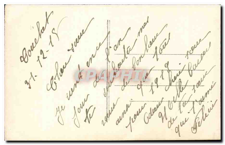 CPA FAntaisie Femme — Verso