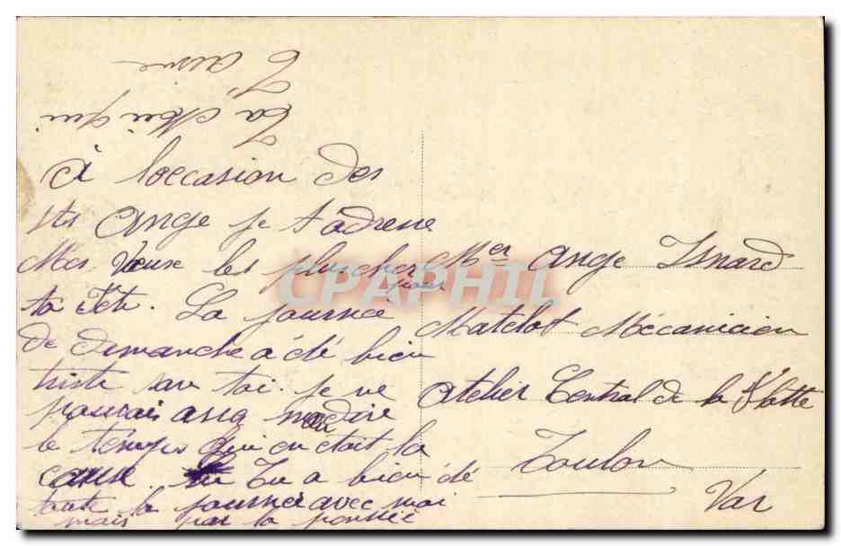 CPA Fantaisie Couple Bonne fete — Rückseite