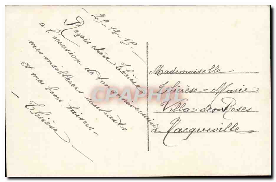 Jeune femme en fourrure — anniversaire — J.K. 9079 — Reverso