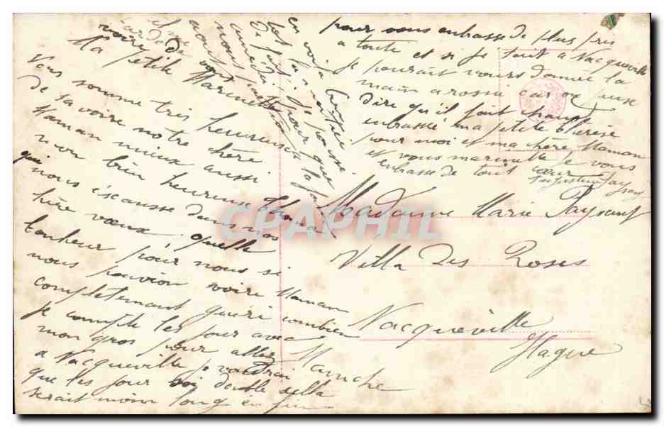 CPA Fantaisie Femme — Verso