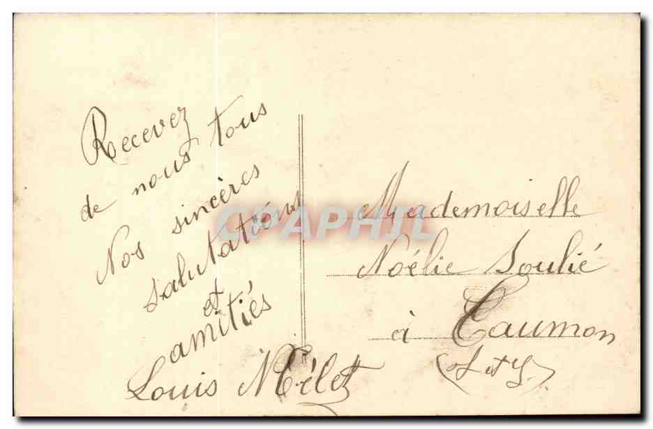 CPA FAntaisie Couple dReve d'amour Laissons l'amour nous emporter sans treve — Rückseite