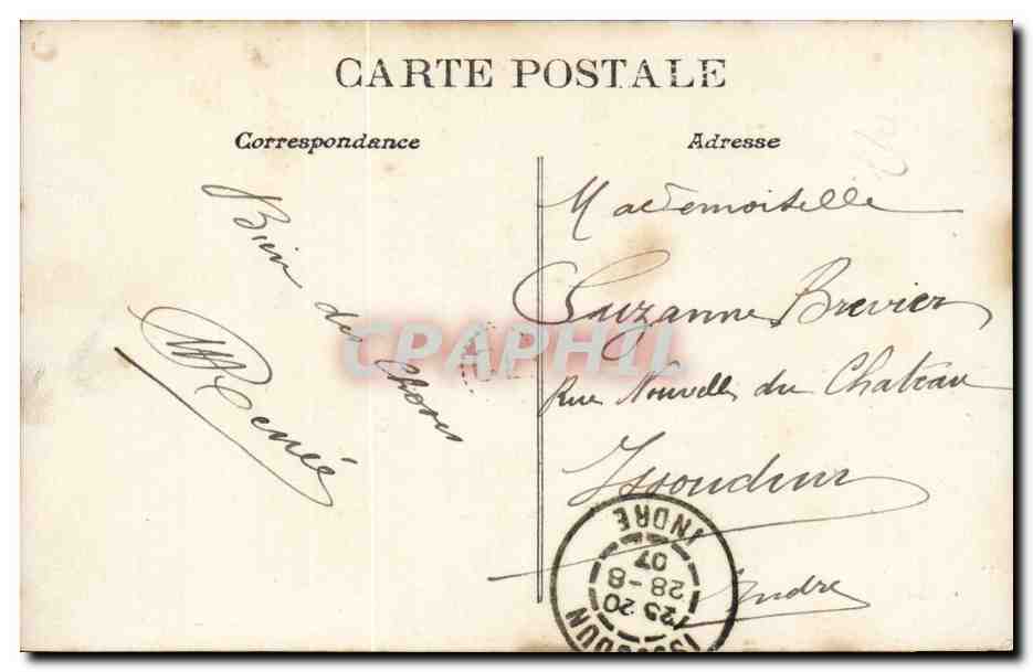CPA FAntaisie Couple Gondole fleurie (VEnise) — Rückseite
