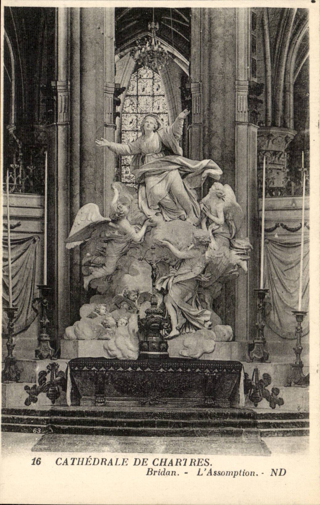 Cathédrale de Chârtres — L'Assomption de la Vierge — éditeur Bridan, n° 16