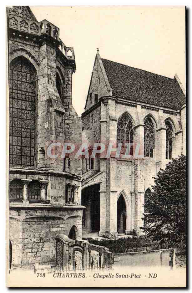 Chartres CPA Chapelle Saint Piat